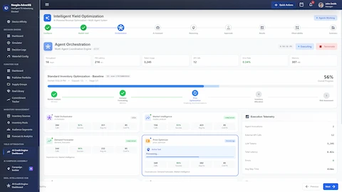 Intelligent Yield Optimization Engine interface
