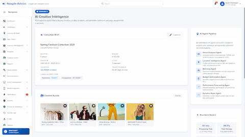 AI Creative Intelligence interface