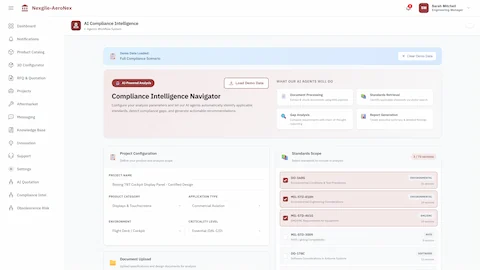 AI Compliance Intelligence System interface