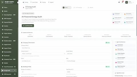 AI Energy Audit & Efficiency Analyzer interface