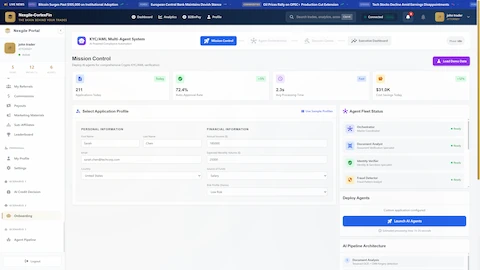 AI KYC/AML Compliance Digital Worker interface