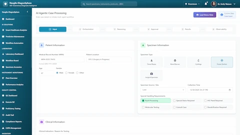 Intelligent Case Triage System interface