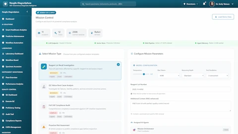 Laboratory Quality & Compliance Automation interface