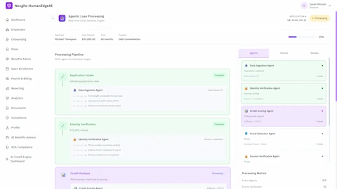 AI-Powered Credit Risk & Loan Origination Platform interface
