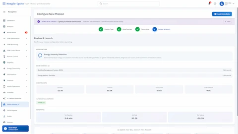 Building Portfolio Energy AI interface