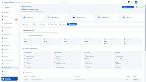 AI ESG Intelligence Platform interface