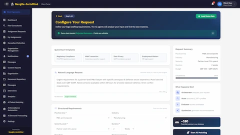 AI Talent Matching Orchestrator interface