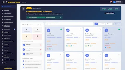 AI-Powered Credential Compliance Engine interface