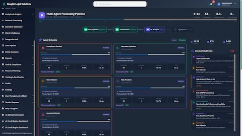 AI-Powered Legal Bill Review Digital Worker interface