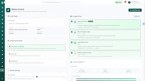 AI Quality Control Orchestrator interface
