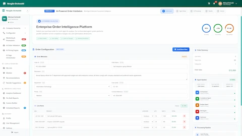 AI-Powered Order Validation Digital Worker interface