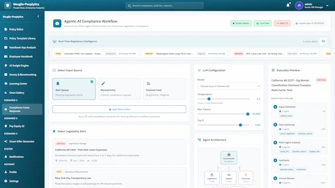 Legislative Compliance Digital Worker interface