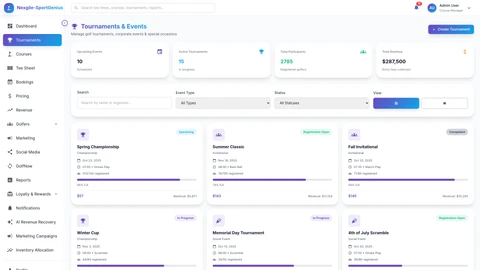Nexgile Sportgenius Nexus interface
